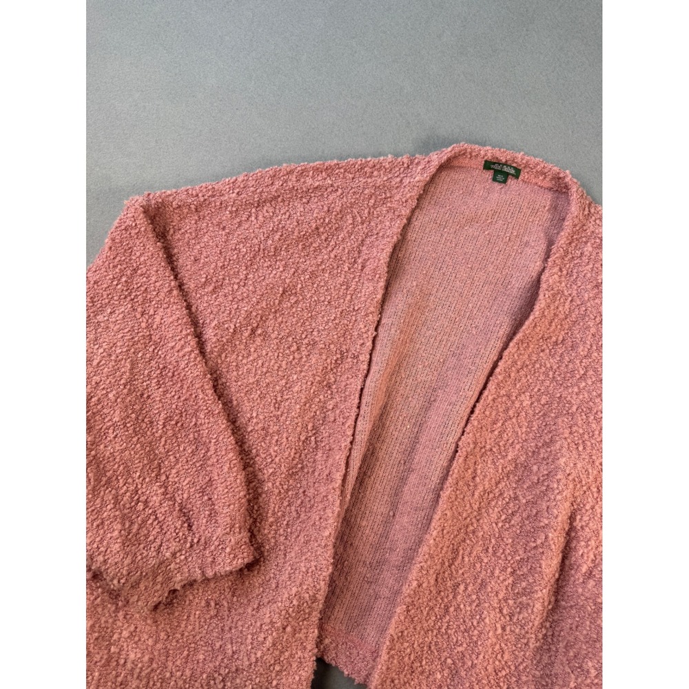 Wild Fable Womens Pink Popcorn Knit Open Front Cardigan Oversized Size M/L